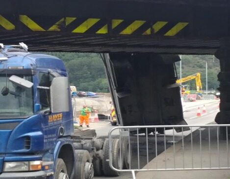 Machynlleth bridge strike 3