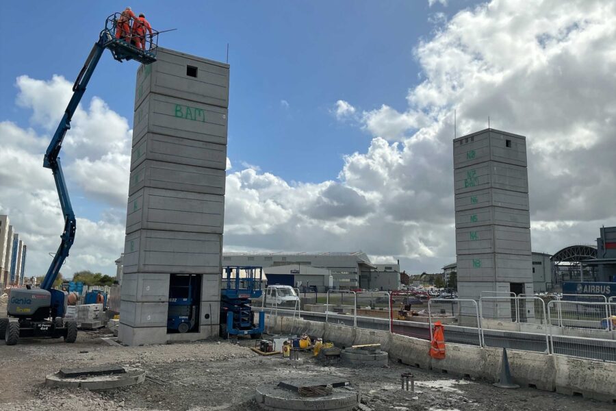 Bristol Brabazon lift-shafts-installed