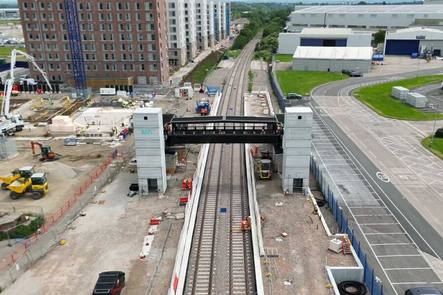Bristol Brabazon footbridge-complete-drone-pic
