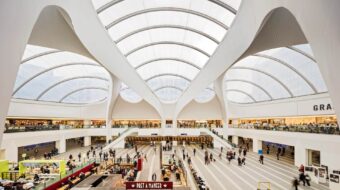 Inside Birmingham New Street station