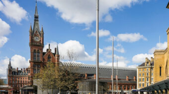 St Pancras station outside view