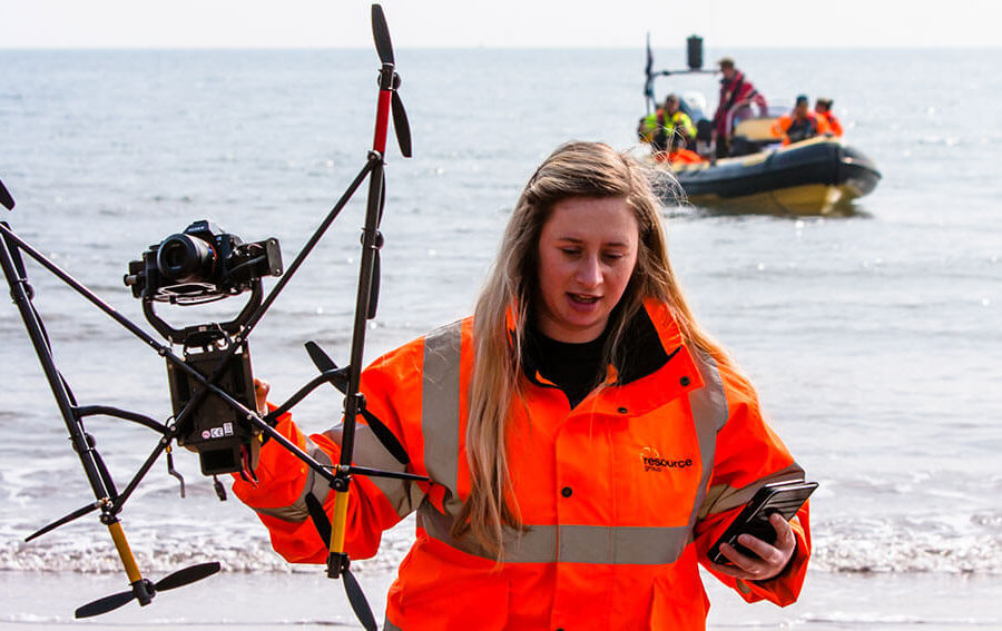 Pilot recovers drone at Teignmouth