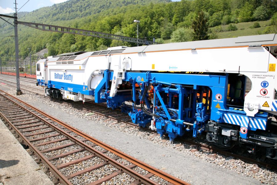 Balfour beatty tamper train