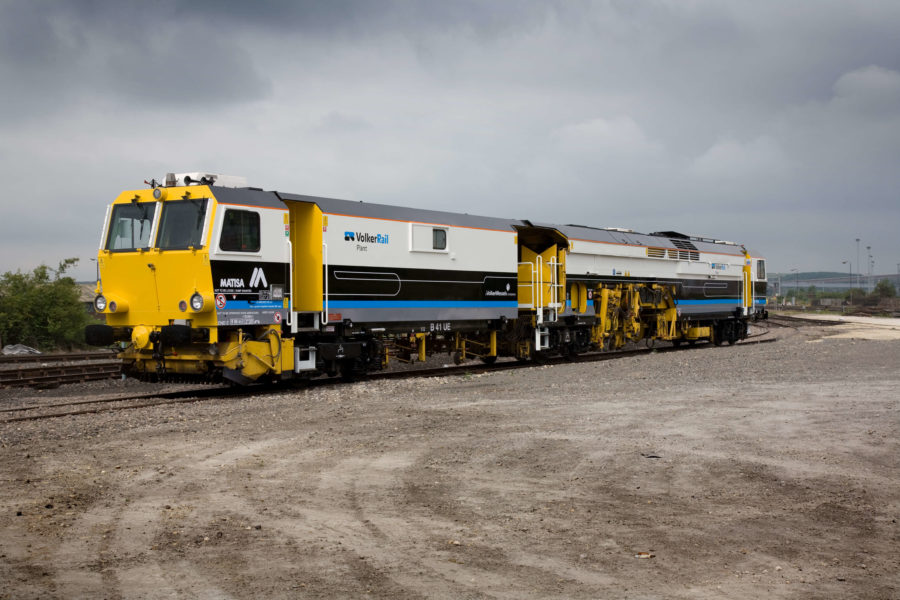 VolkerRail matisa track treatment train