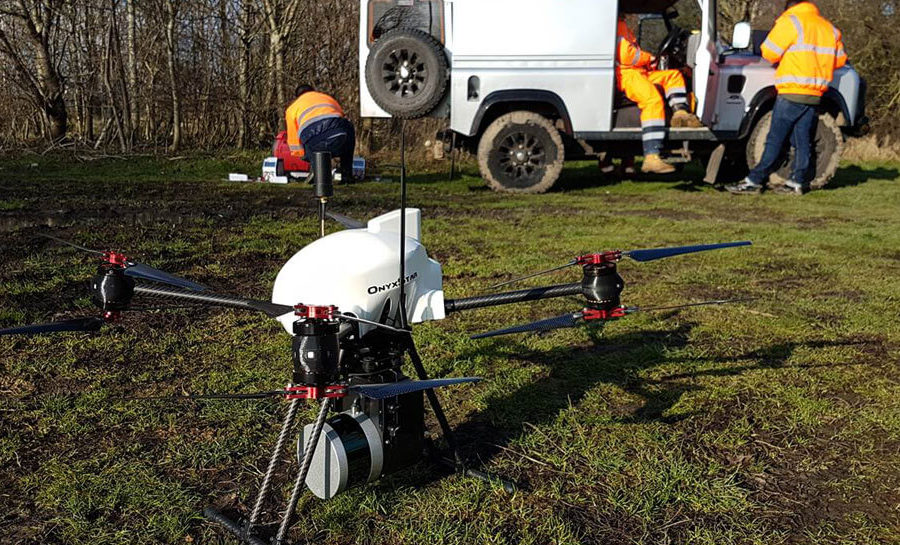 Air operations drone on the ground