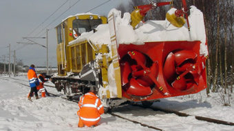 Network Rail snow blower