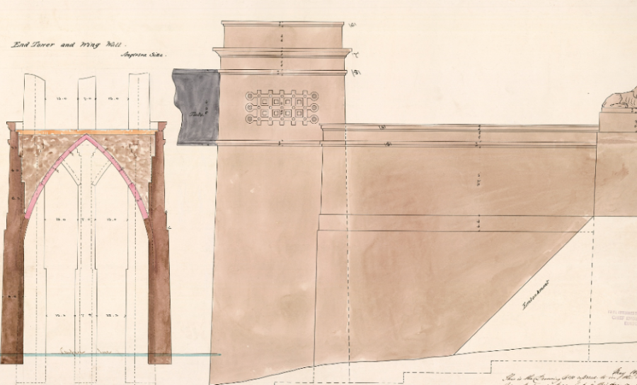 Plan of Britannia Bridge