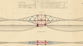 Plan of Inch Garvie Pier on Forth Bridge