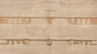 GWR drawing of Maidenhead Bridge