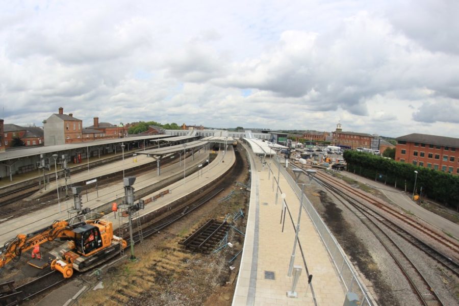 Derby station works