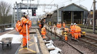 New track being installed at colchester