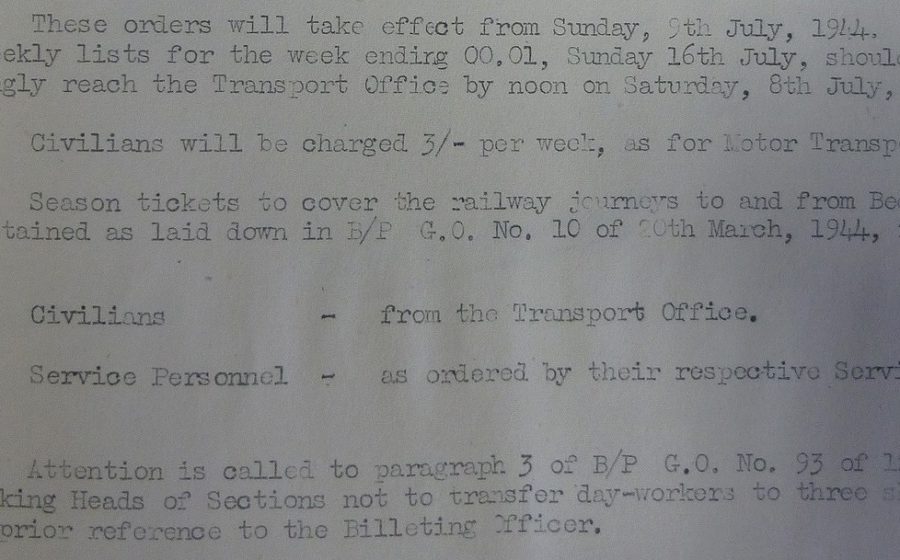 Bletchley Park road transport document second half Bletchley Park Trust – web