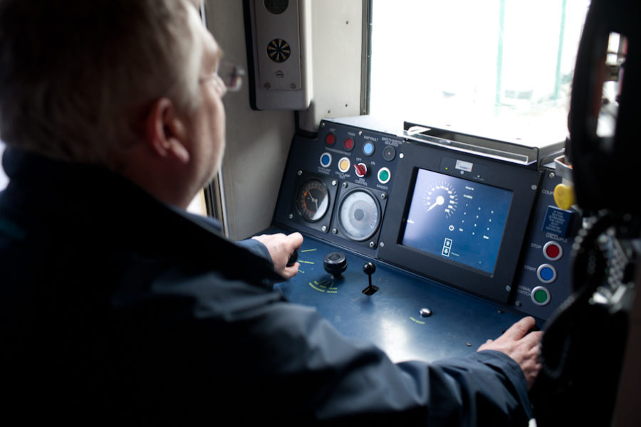 Signalling display inside a train