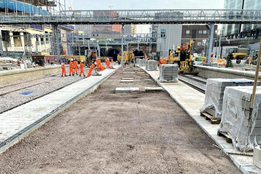 King’s Cross platform work 4